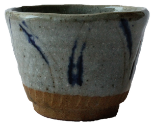 Japanese pottery cup side