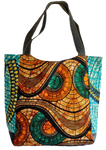 Handmade tote bag, upcycled, African print, Kitenge fashion, Ankara fashion, shopping bag