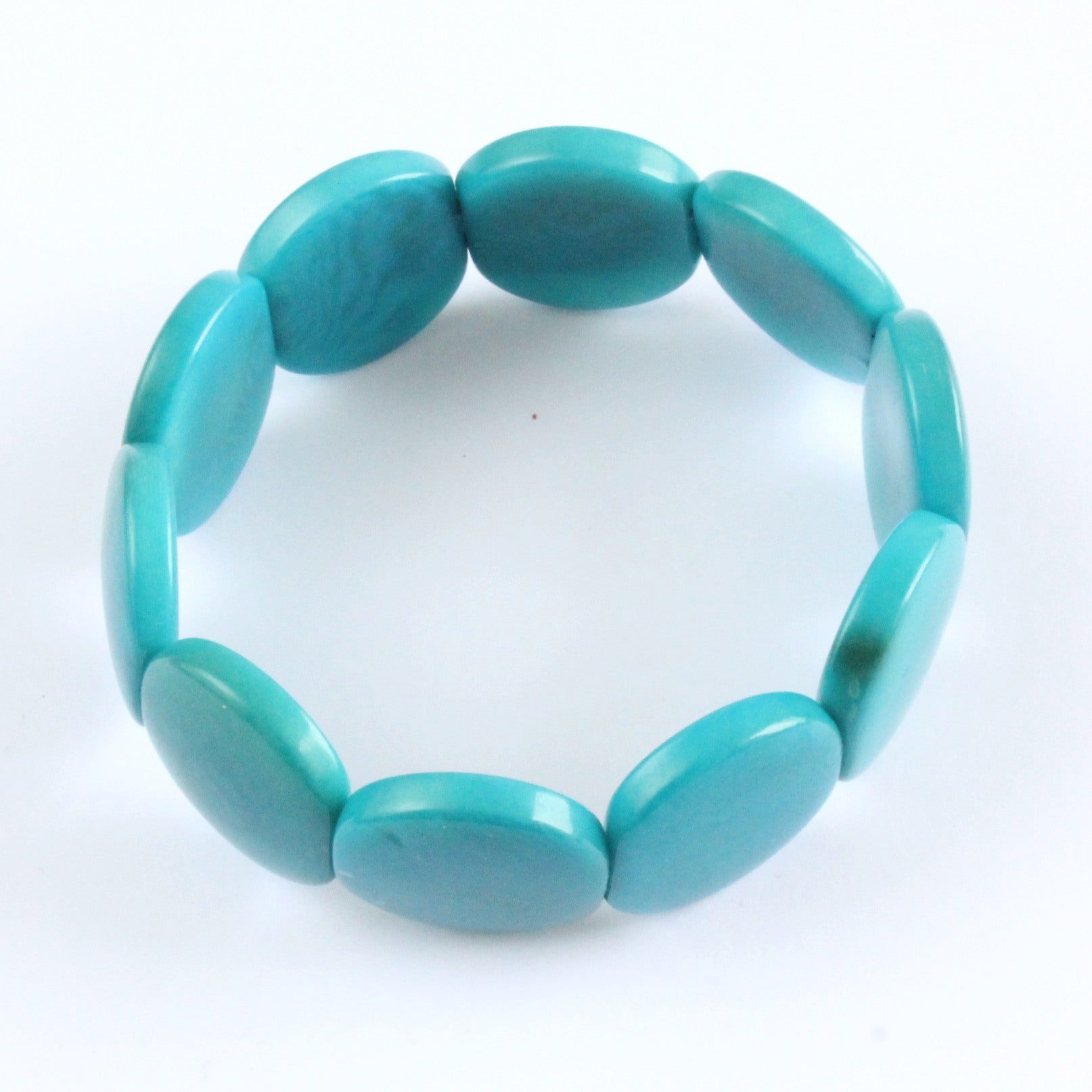 Handmade bracelet, tagua nut, sustainable,  colourful, turquoise